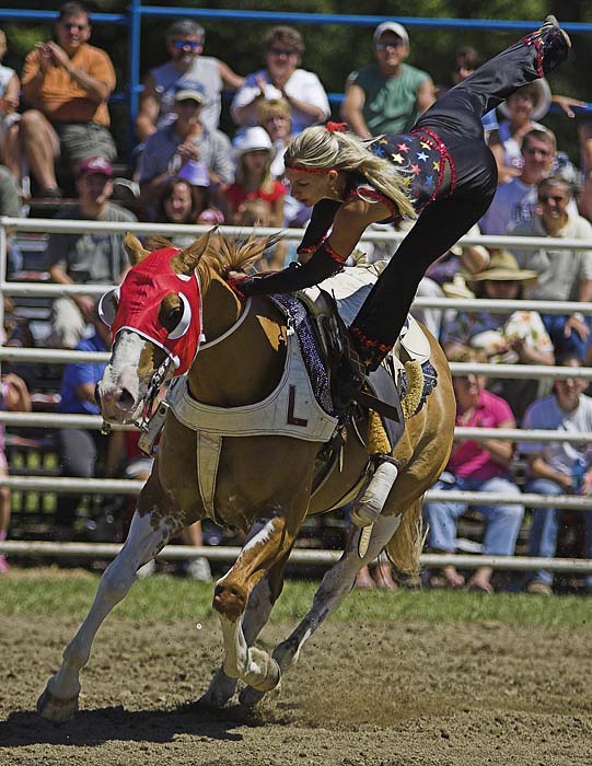 Trick rider at the Ellicottville Rodeo! Photo by Daniel Clune.